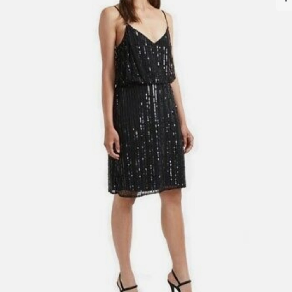 French Connection Aster Shine slip dress